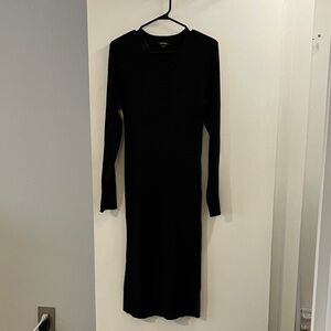 George Elegant Black Long Sleeve Dress